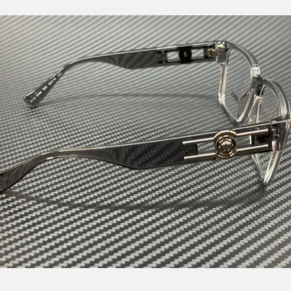 Versace Transparent Men's 53mm Eyeglasses New - Picture 4 of 4